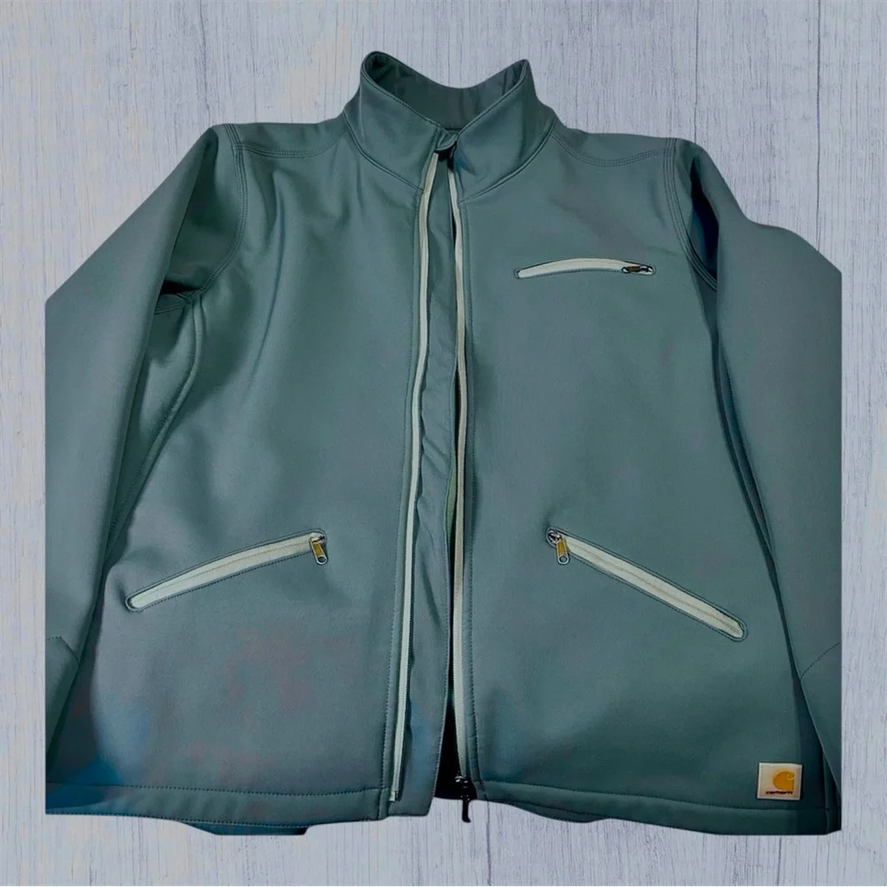 Carhartt Men's Teal Blue Full-Zip Performance Jacket. Size XXL - Picture 5 of 9